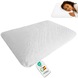 MOMMY CONFORT Kinderkissen Viscoelastisch 70X35X6 Ergonomisch Atmungsaktiv Hypoallergen Weich Waschbar Für Kinder Von 2 Bis 8 Jahren Für Babybett Und Kinderbett 90X190 Kopfkissen Memory Foam