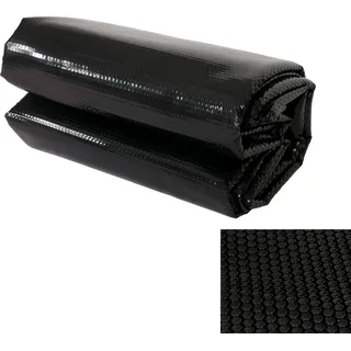 Pool-Abdeckung Wärmeplane Abdeckplane Solarplane Solarabdeckung, Stärke: 200 μm rechteckig 10x5m schwarz - Schwarz
