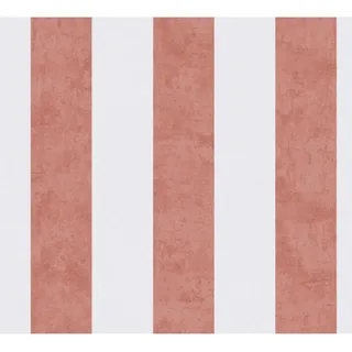 A.S. Creation Vliestapete Streifen 10,05 m x 0,53 m Creme-Rot FSC®