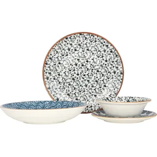 Bonna Geschirrset - Calif - 24 teilig - 6 Personen - Porzellan - Bunt