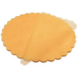 Decoraparty 50 Organza-Geschenkschachteln, rund, elegant, für Gastgeschenke, Kommunion, Hochzeit, Taufe, Konfekt, Durchmesser 24 cm, 50 Stück