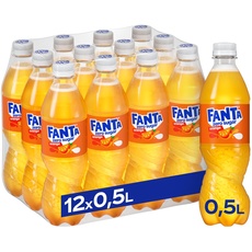 Fanta Zero Orange - fruchtig-spritzige Limonade mit klassischem Orangen-Geschmack - ohne Zucker und ohne Kalorien - erfrischender Softdrink in Einweg Flaschen (12 x 500 ml)