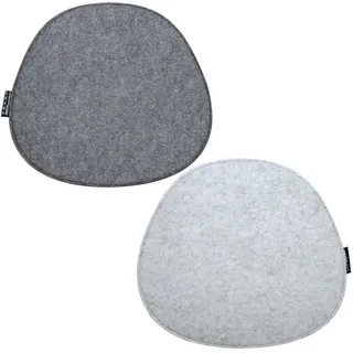 Dune Design DuneDesign Sitzkissen 40 x 37 cm Grau/Hellgrau