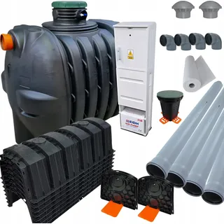 Aquabin Kläranlage OPTIMAX 4 SBR 2000L | 4 Personen | Komplett-Set | EN12566