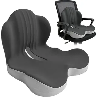 Orthopädisches Sitzkissen mit Rückenlehne, Sitzkissens aus Memory-Schaum