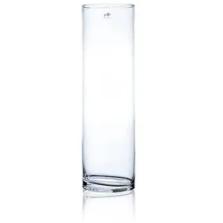 Sandra Rich zylinder Glasvase, Dekoglas CYLI rund H. 50cm Ø 15cm klar