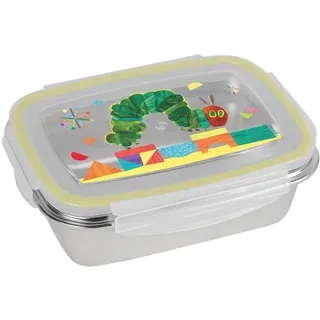 Brotdose Raupe Nimmersatt Hello Friend 550ml Edelstahl | Brotbox | Lunchbox | Pferde | luftdicht | lebensmittelecht