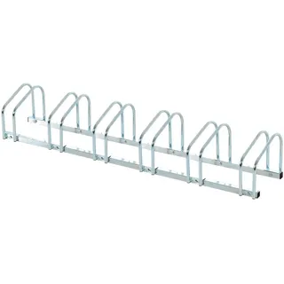 Homcom Fahrradständer, Stahl, Silber, 179L x 33B x 27H cm , Silberfarben , Metall , 33x27x179 cm , Freizeit & Co, Sport & Fitness, Fahrräder, Fahrradzubehör