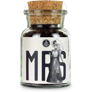 Ankerkraut Misses Pepper, grober schwarzer Pfeffer Gewürz für Salz-Mühle, perfekt zur Hochzeit für Braut, Hochzeitsgeschenk, 70 g im Korkenglas