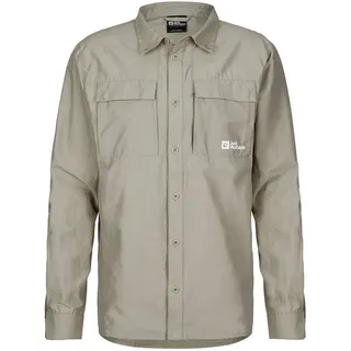 Jack Wolfskin Barrier Langarmhemd - Stone - M