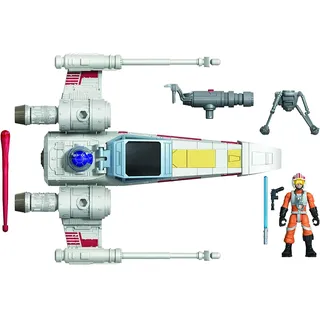 Star Wars Mission Fleet Stellar Class Luke Skywalker X-Wing Fighter 6 cm Figur und Fahrzeug