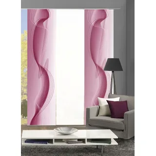 HOME WOHNIDEEN Flächenvorhang-Set »FILIZ 3er rot 60x245 cm