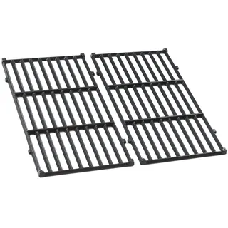 Grillrost spirit 210, 44,5cm Gusseisen Grillrost für Weber Spirit I II 200 zubehör E210 E220 S210 S220 Gasgrills (mit vorderen Bedienknöpfen), Gussrost ersatzteile Für Weber Spirit E-210, E-220, 7637