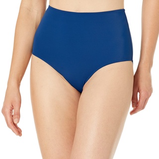 Amazon Essentials Damen Badehose mit hoher Taille (erhältlich in Übergröße), Tiefblau, 38