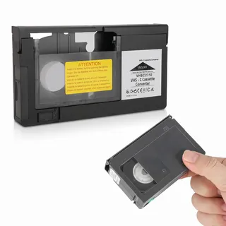 VHS Adapter, 1.2 mm Videokassettenspieler, Camcorder-Kassettenadapter, Wiedergabeaufnahme, Videokassettenadapter, EIN-Tasten-Steuerung für S VHS C S VHS-Kassetten
