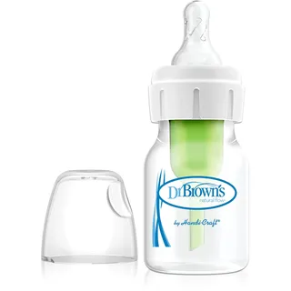 Dr. Brown's Options+ Anti-Kolik-Fläsche, schmal, 60 ml, transparent, Babyflasche + 0 Monate
