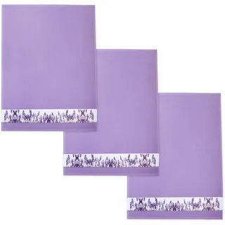 framsohn frottier »Lavendel, aus 100% Baumwolle« dichte Feinwebung, mit Bordüre, in Österreich hergestellt, 50x70 cm,