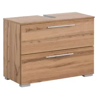 Schildmeyer Waschbeckenunterschrank Carlos 80,2 x 59,1 x 35 cm Eiche Landhaus Dekor