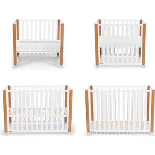 Kinderkraft 4-in-1 Koya Minibett - White - One Size