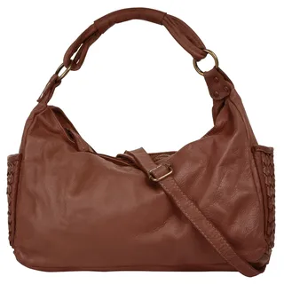 Samantha look Handtasche echt Leder, Damen, | Made in Italy