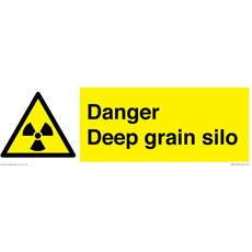 Danger Deep Grain Siloschild – 300 x 100 mm – L31