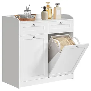 VASAGLE Badschrank weiß 78,9 x 40,0 x 80,2 cm
