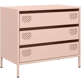 Sideboard Rosa 68x39x58,5 cm Kaltgewalzter Stahl - Rosa