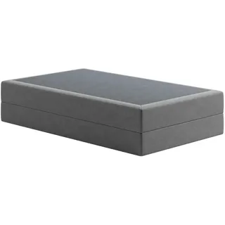 Home Collective Boxspringbett mit Bonnell Matratze, 120 x 200 cm, in Grau , Holzwerkstoff , H2 , 120x200 cm , Schlafzimmer, Betten, Boxspringbetten