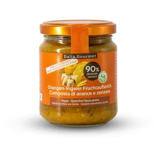 Dalia Gourmet Orangen-Ingwer Fruchtaufstrich Brotaufstrich 0,2 kg