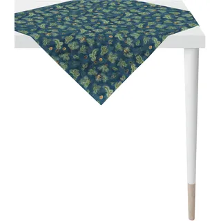 Mitteldecke APELT "9530 WINTERWELT, Weihnachtsdeko, Weihnachten" Gr. 1, bunt (blau, grün, bunt), B:85cm L:85cm, Baumwolle, Tischdecken, Mitteldecke, Digitaldruck