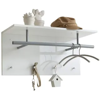 FMD Wandgarderobe Spot 72 x 35 x 29 cm Weiß