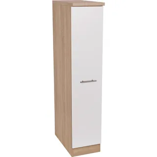 Respekta Apothekerschrank , Weiß, Eichefarben , Metall , 30x144.8x60 cm , individuell planbar, Zusatzausstattung erhältlich , Küchen, Küchenmöbel, Küchenschränke, Apothekerschränke