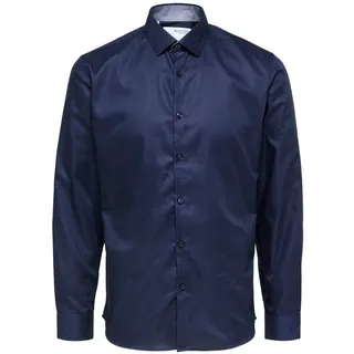 Selected Homme Herren Freizeithemd SLHSLIMNEW-MARK Slim Fit blau 16058640 M