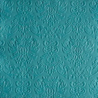 Ambiente Servietten Lunch / Party 33x33cm Elegance Petrol Geprägt / embossed