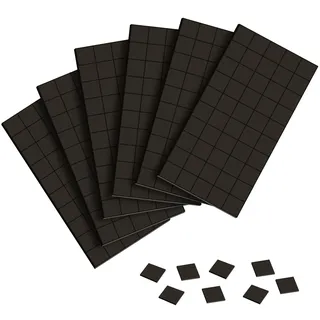 OFFCUP Vielseitige Flache Magnete, 300 Stück Selbstklebende Magnetplatte, Mini Stark Klebemagnete Quadrat 10 x 10mm und 20 x 20mm