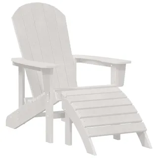 vidaXL Adirondack-Stuhl Gartenstuhl 82 x 74 x 92 cm weiß