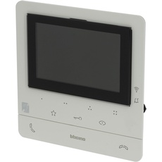 Bticino 344682 Video-Gegensprechanlage, WLAN-Monitor, Smart, 2 Drähte, zusätzliches Display 5 Zoll in Farbe, Touchscreen, mit Freisprecheinrichtung, Gegensprechanlage, Plug-In-Stecker, Anrufannahme