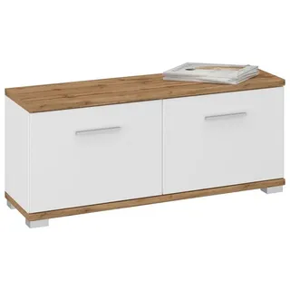 CARO-Möbel Bilbao 90 x 40 x 34 cm weiß / weiß