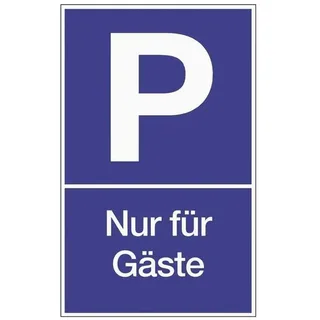 Nordwest Handel AG Parkplatzbeschilderung Parken f.Gäste L250xB400mm Ku.blau/weiß