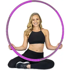 TRUEVIBE - Hula Hoop Reifen: Fitness, Freude und Spaß für Erwachsene und Kinder – Gymnastik, Massage und Gewichtsverlust im trendigem Pink-Rosa! (Rosa)