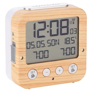 Funk-Wecker Bingo TFA 60.2528 Reisewecker 2 Alarme Beleuchtung