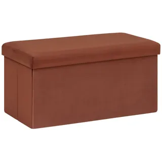 Atmosphera Createur d ́interieur Flur Sitzbank Tess 38/38/78 cm , Terracotta , Textil , 38x38x76 cm , Garderobe, Garderobenbänke, Schuhbänke