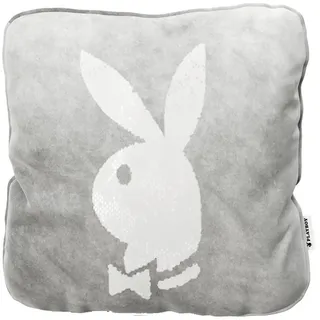 Playboy Zierkissen , Grau , Textil , Vintage , Füllung: Schaumstoff , 40x40 cm , Heimtextilien, Wohntextilien, Kissen, Zierkissen