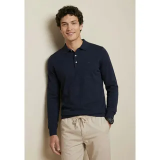 Strickpullover FYNCH-HATTON, Herren, Gr. 3XL, navy, Strick, Obermaterial: 100% Baumwolle, unifarben, normal hüftbedeckend, Rundhals, Flachstrickbündchen, Pullover Strickpullover, aus Baumwolle, mit Polokragen und kurzer Knopfleiste
