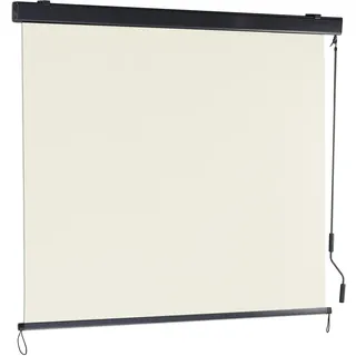 Relaxdays Seitenmarkise 250 x 160 cm Beige Polyester