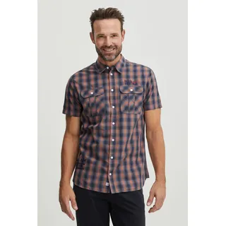 FQ1924 Kurzarmhemd burnt orange L
