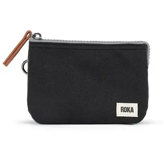 Roka London Carnaby Recycled Canvas Brieftasche - Ash - S