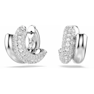 Swarovski Creolen Dextera Weiß rhodiniert Mini