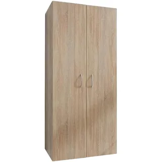 Xora Mehrzweckschrank , Eichefarben , Holzwerkstoff , 70x185x40 cm , Made in Germany , Waschküche, Mehrzweckschränke