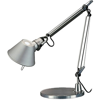 Artemide- Tolomeo Tavolo Micro Tischlampe. Hochwertige Tischleuchte aus poliertem Aluminium mit Tischfuß ø17cm. Made in Italy